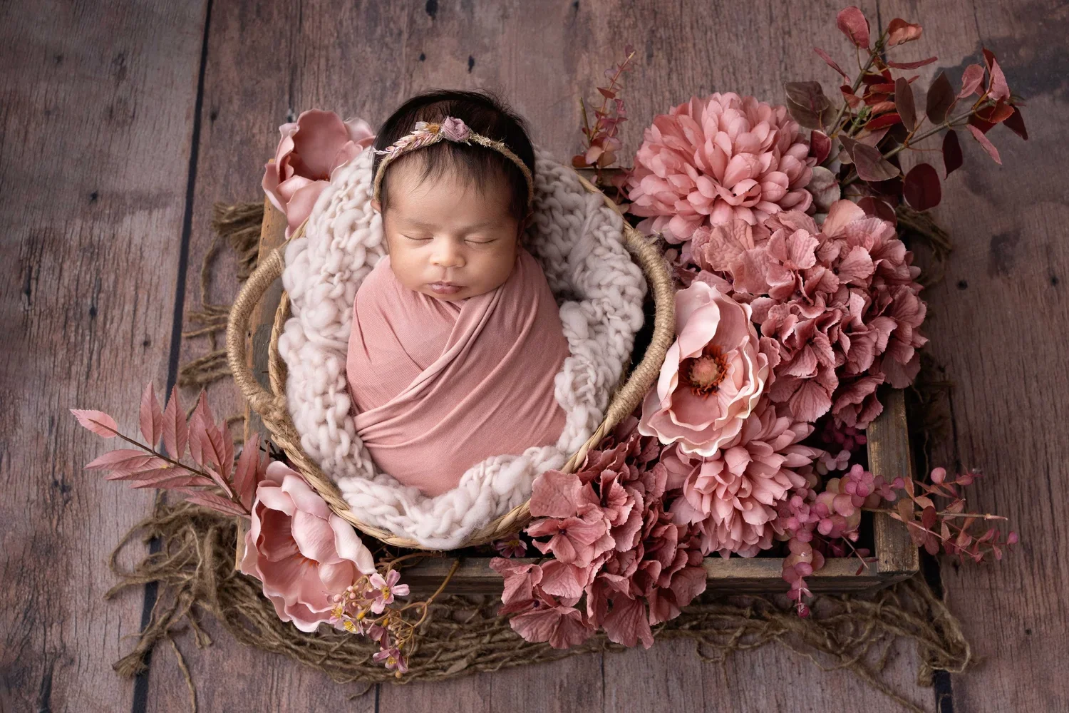 newborn baby hands detail wrapped portrait Willenhall newborn photographer