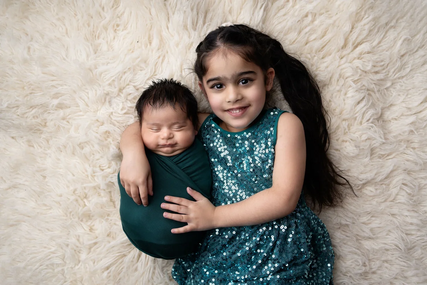 newborn baby sleeping wrapped pose studio photography Willenhall West Midlands