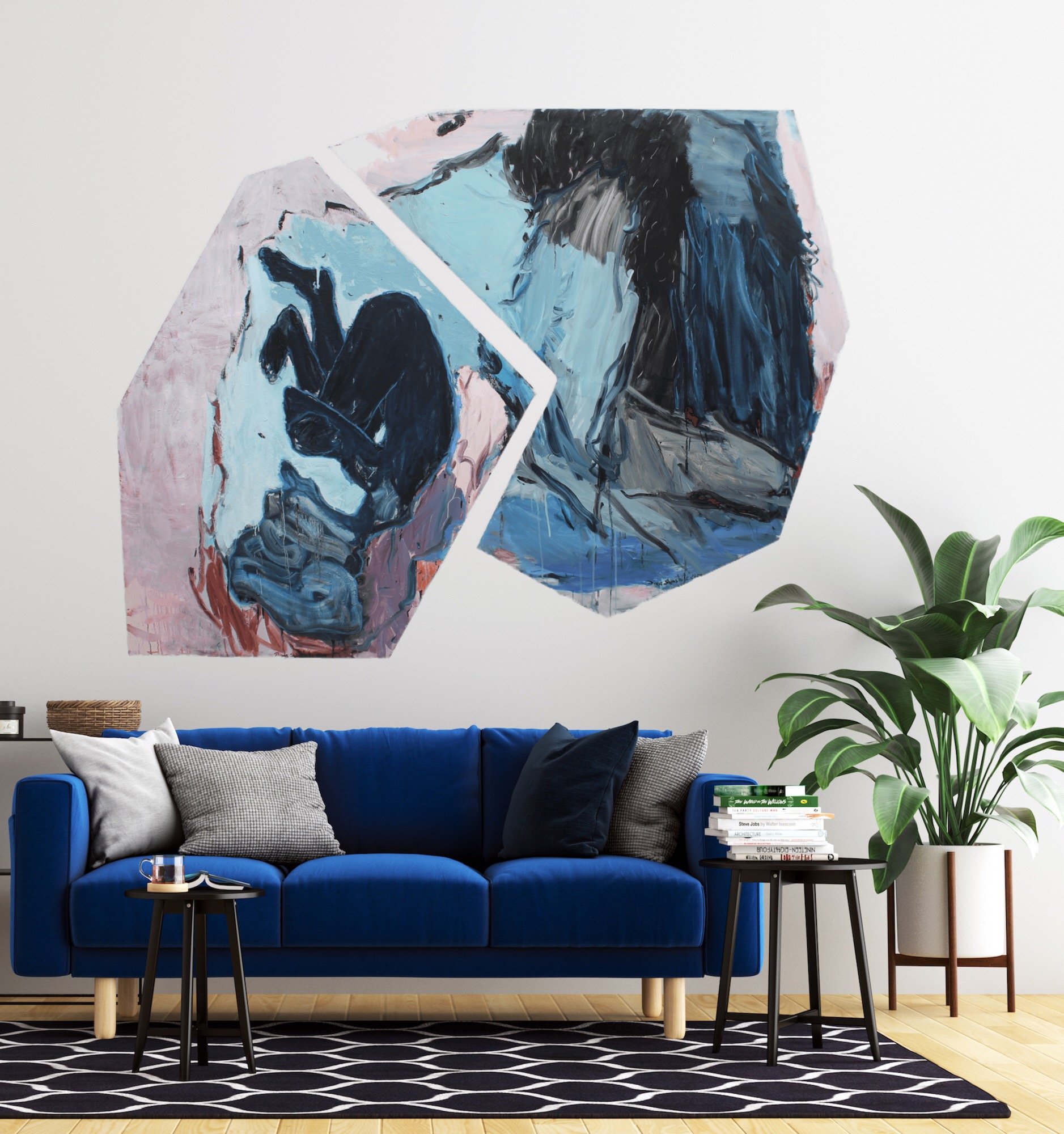 contemporary-interior-blue-painting-and-sofa.JPG