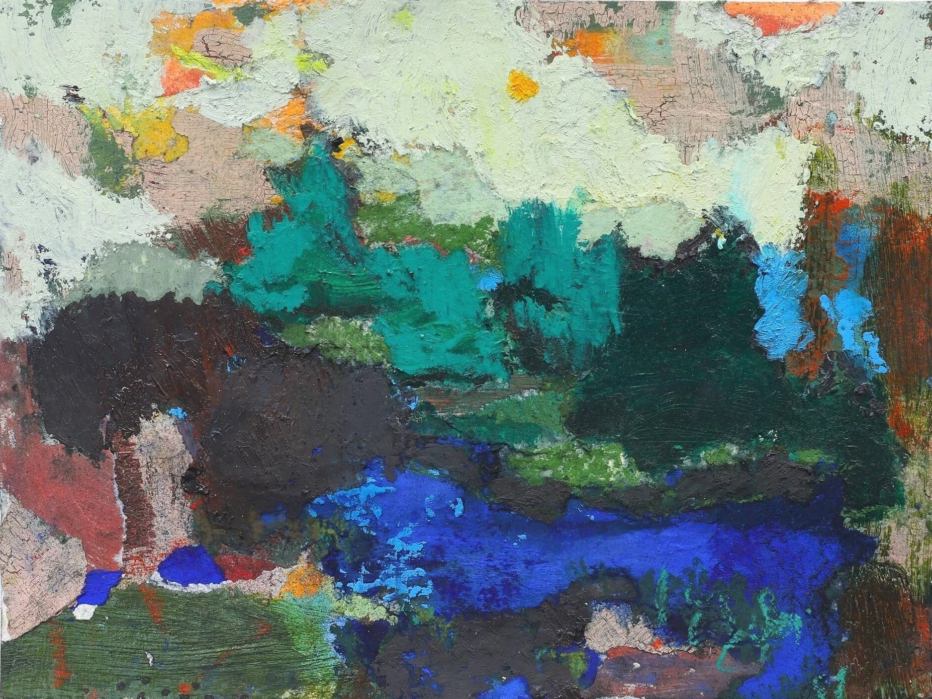 Abstract landscape painting Into the Wild