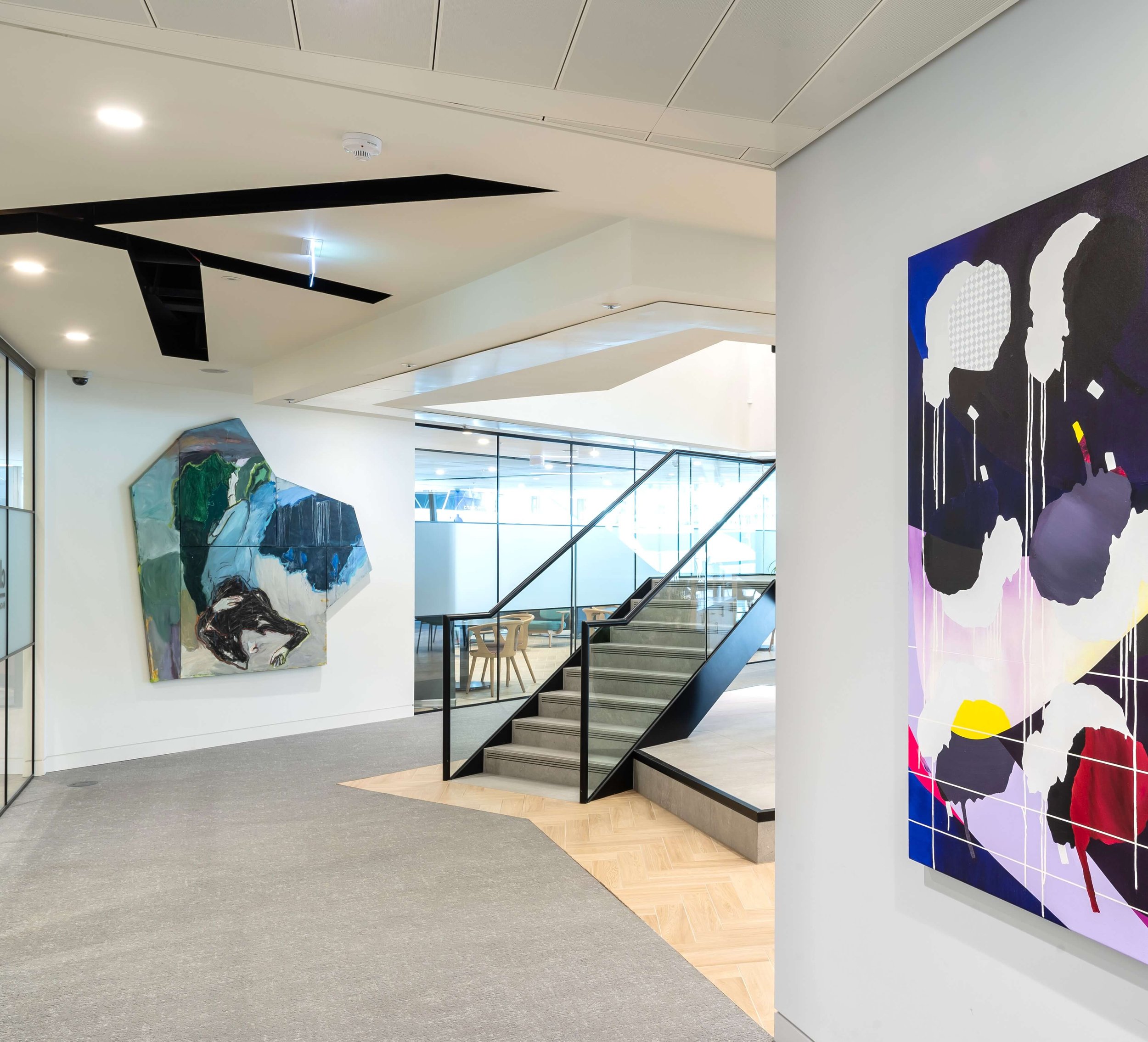 Mall Galleries x Chaucer Group permanent collection at The Scalpel building, London, 2023