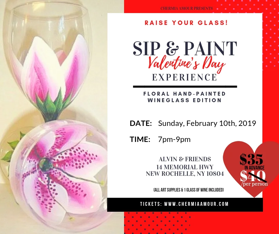 Valentine's Day Sip &amp; Paint: Wine Glass Edition