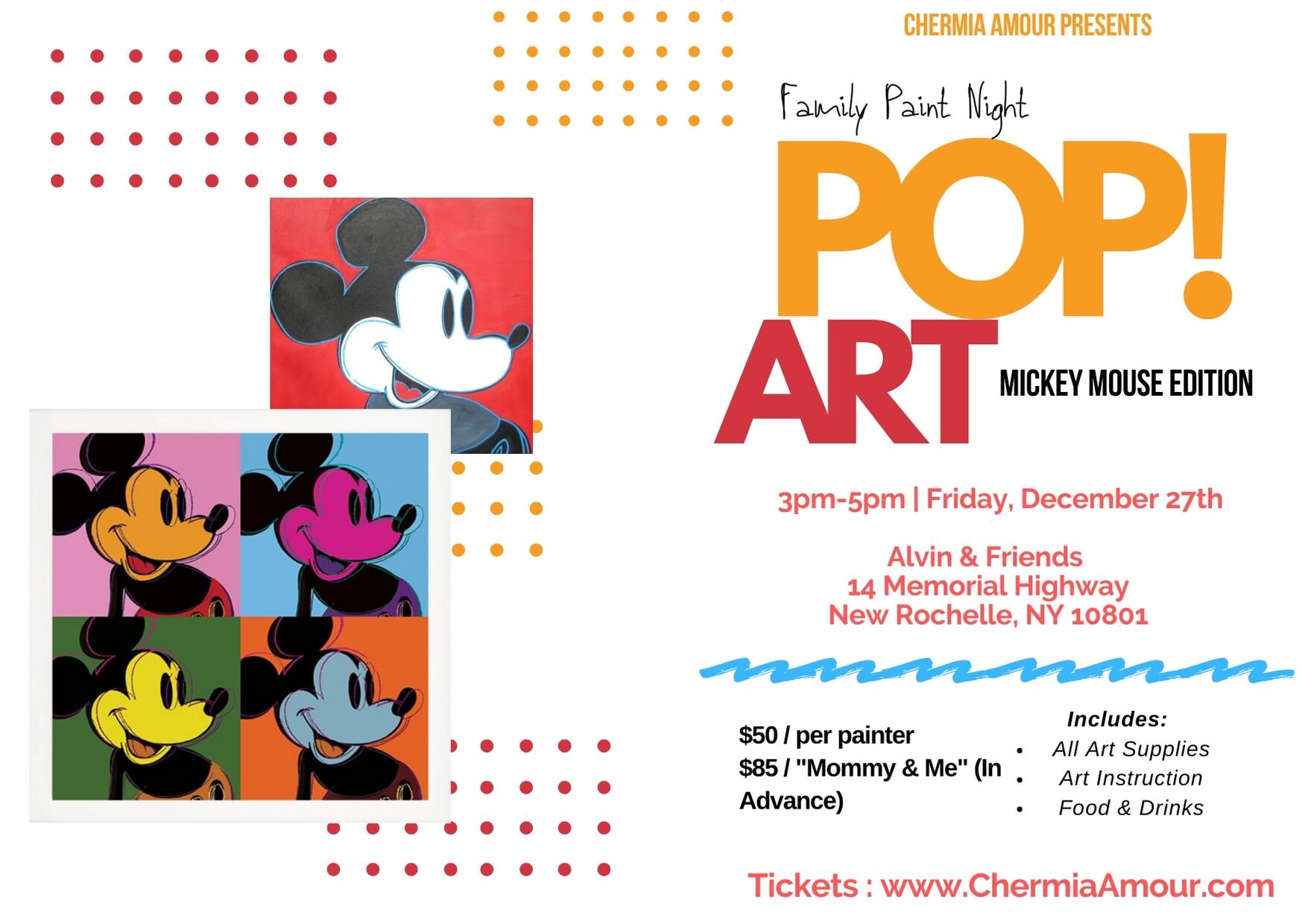 Family Paint Night: Mickey Mouse Edition