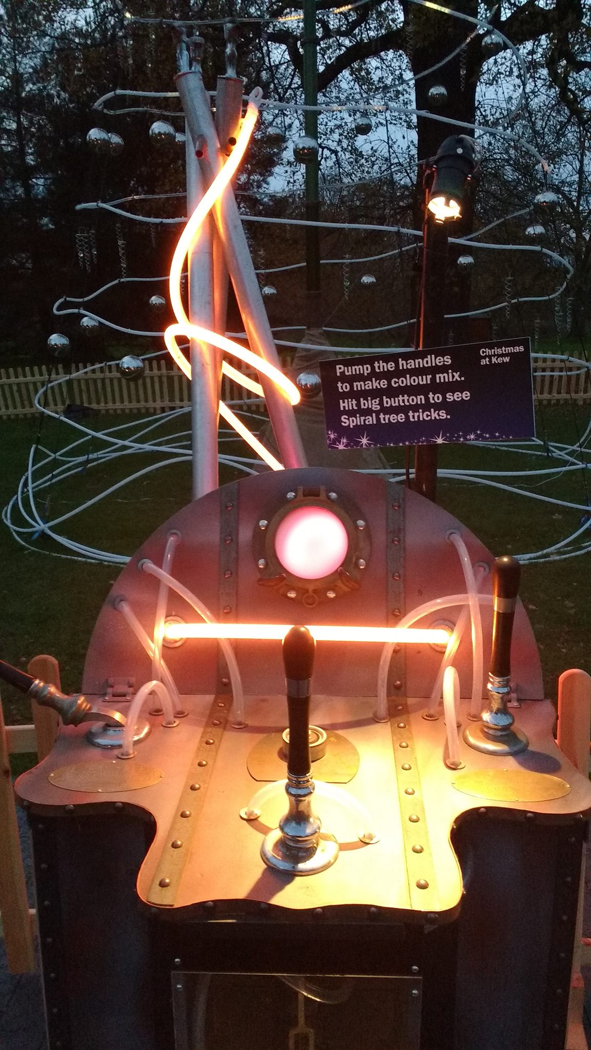 Control Panel for The Spiral of Lights