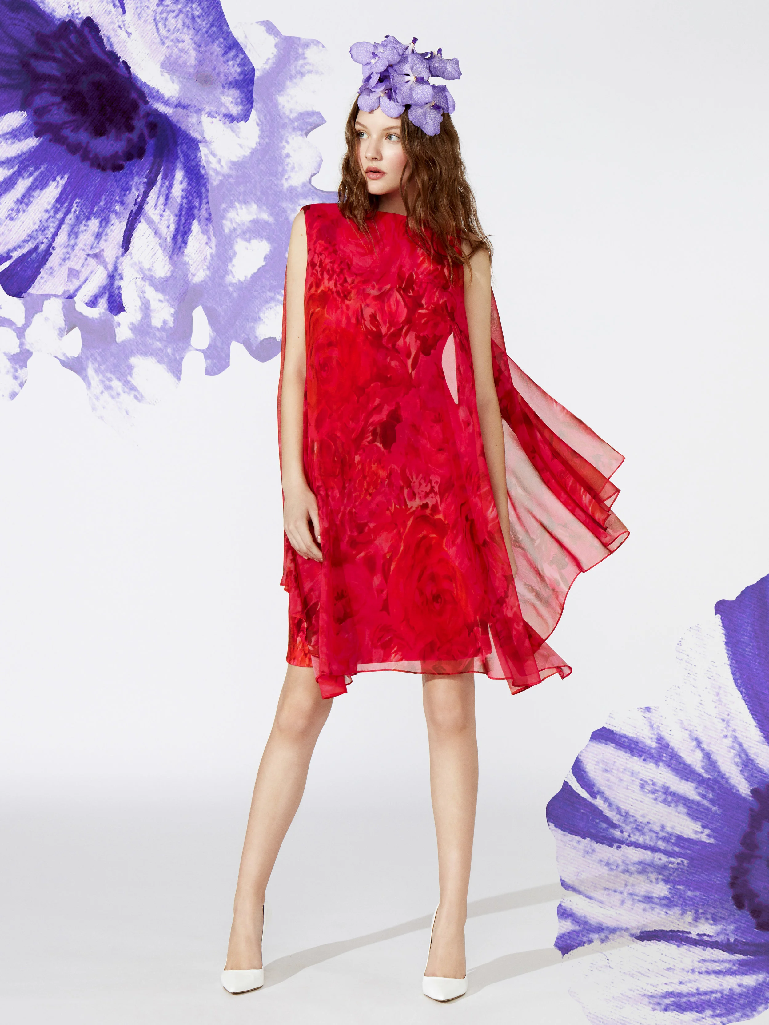 richard quinn floral print off the shoulder dress Richard Quinn Fall 2023 Ready-to-Wear Collection