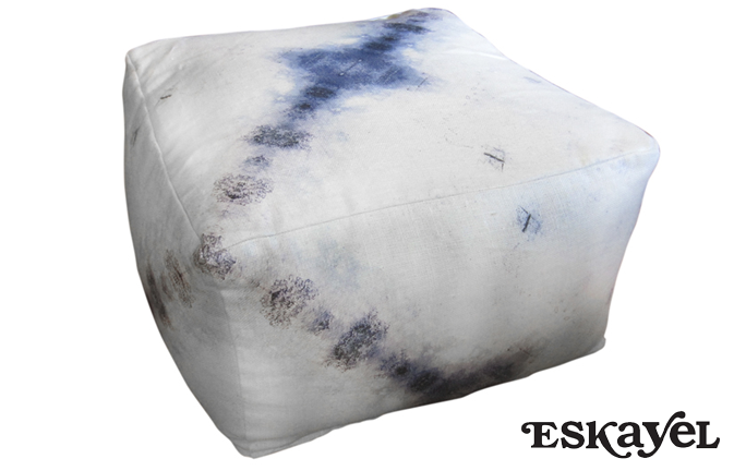 Aquarius – indigo pouf ($325 – $663)