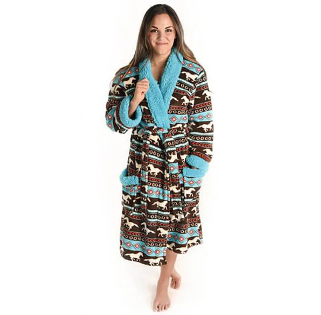 Lazy One Horse Fair Isle Women’s Robe