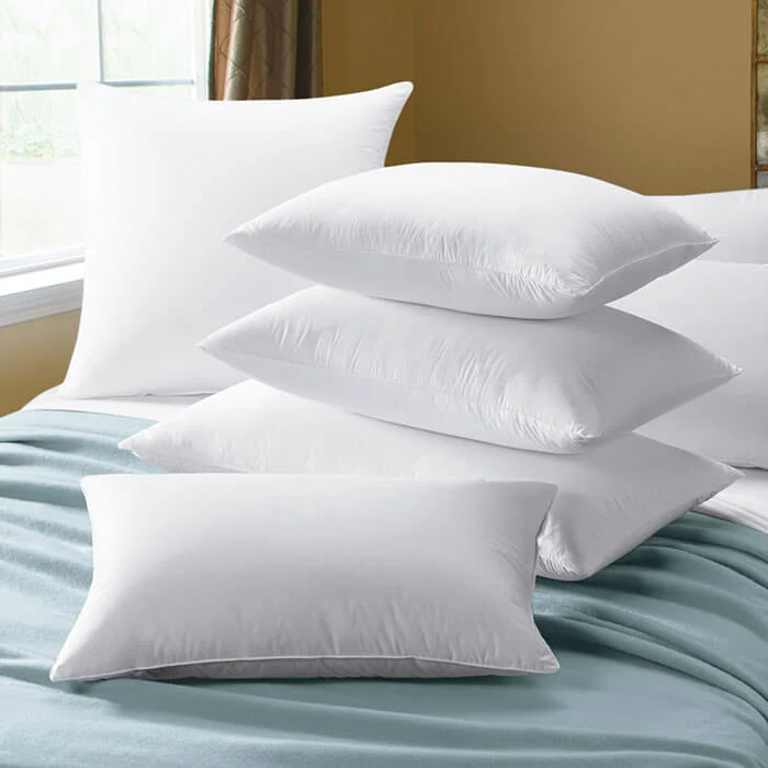 Cuddledown European White Goose Down Sateen Bed Pillows