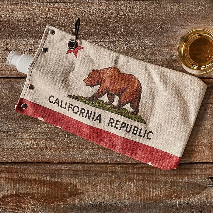 California Delicious State Flag Wine Bota Bag