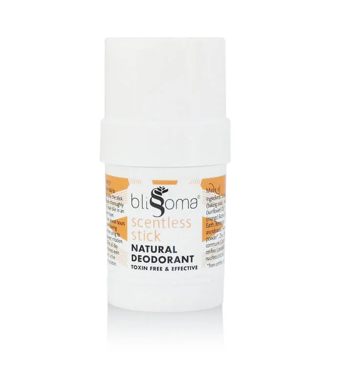 Blissoma Scentless Stick Solid Natural Mini Deodorant