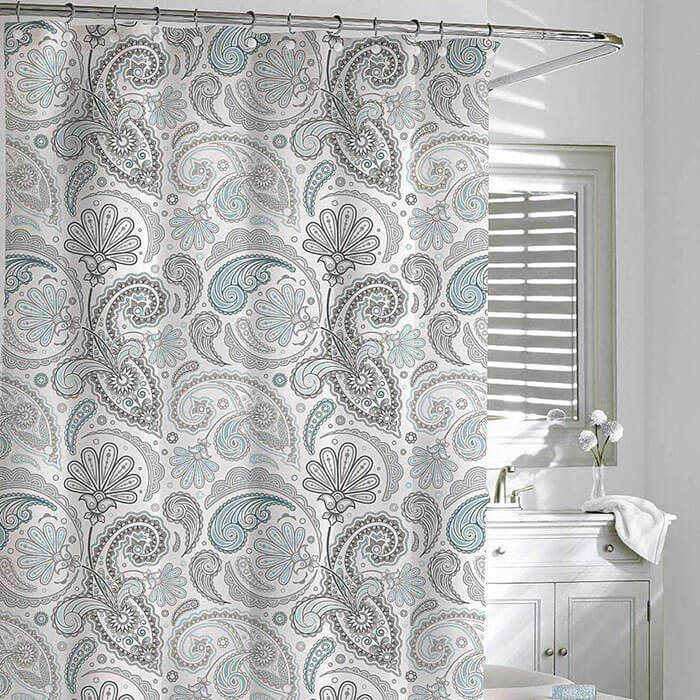 Luxor Linens Daliah Paisley Shower Curtain