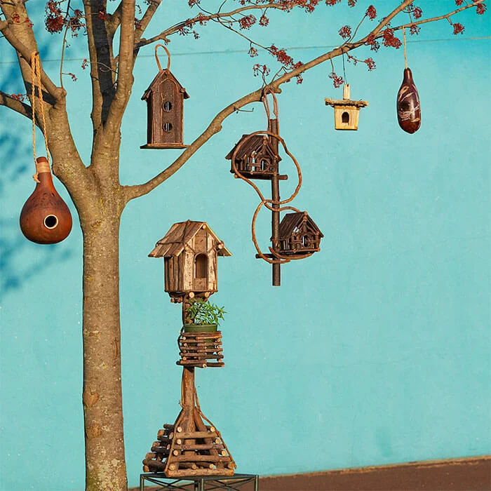 Ten Thousand Villages Cottage Garden Birdhouse