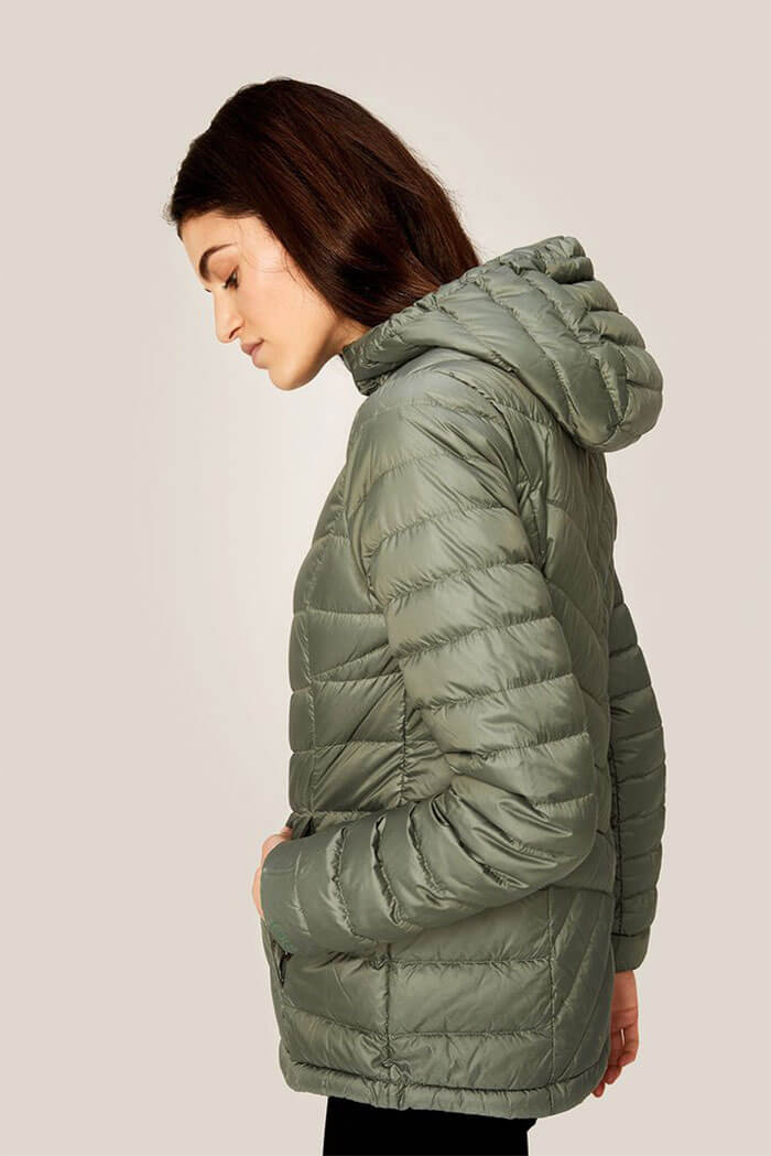NEW BLACK WOMEN JACKET PUFFER COAT HOODED ZIPPERED WINTER S M L XL Quilted USA