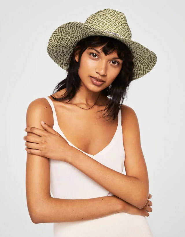 Mango Straw Fedora Hat