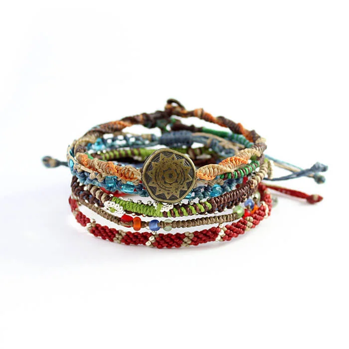 Wakami Earth Bracelet Set of 7 Strands