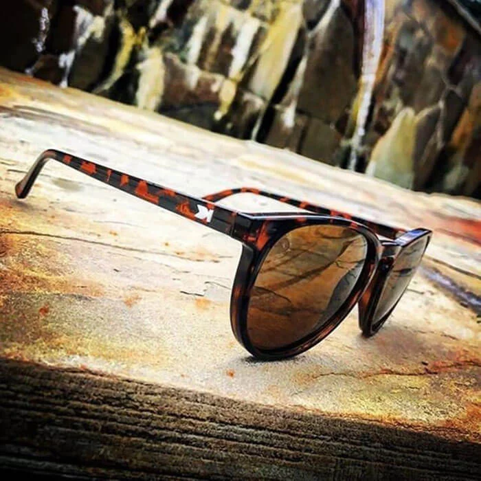 Knockaround Glossy Tortoise Shell Amber Mai Tais