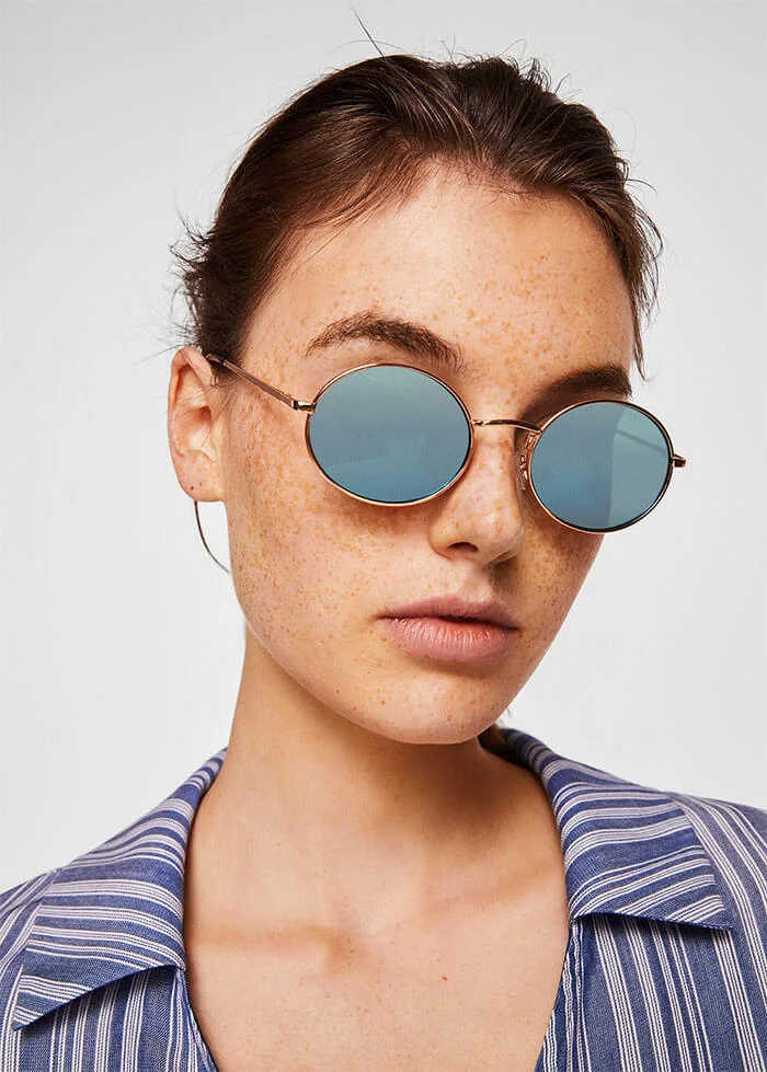 Mango Retro Style Sunglasses