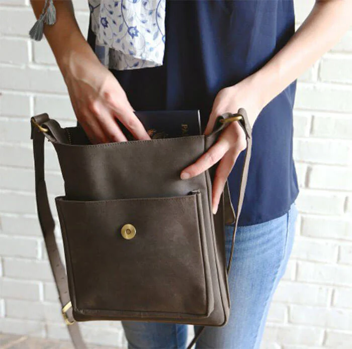 Ten Thousand Villages Eco Leather Shoulder Bag
