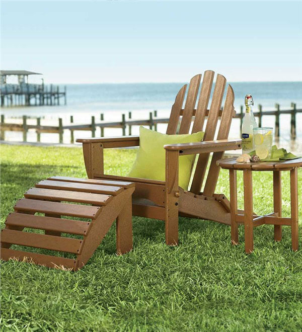 Plow &amp; Hearth Poly-Wood Adirondack Furniture
