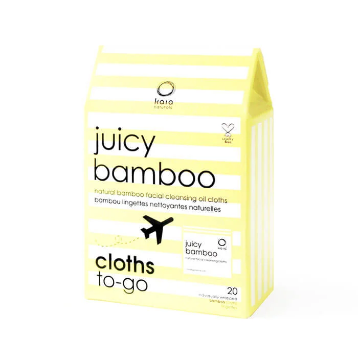 Safe &amp; Chic Kaia Naturals Juicy Bamboo Natural Facial Cleansing Cloths
