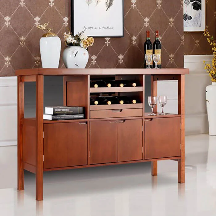 Costway Wooden Buffet Dining Storage Sideboard Table