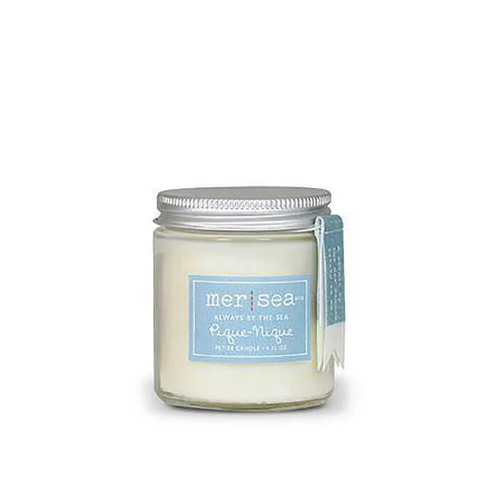 Fig Linens and Home Mer Sea Pique Nique Travel Candle
