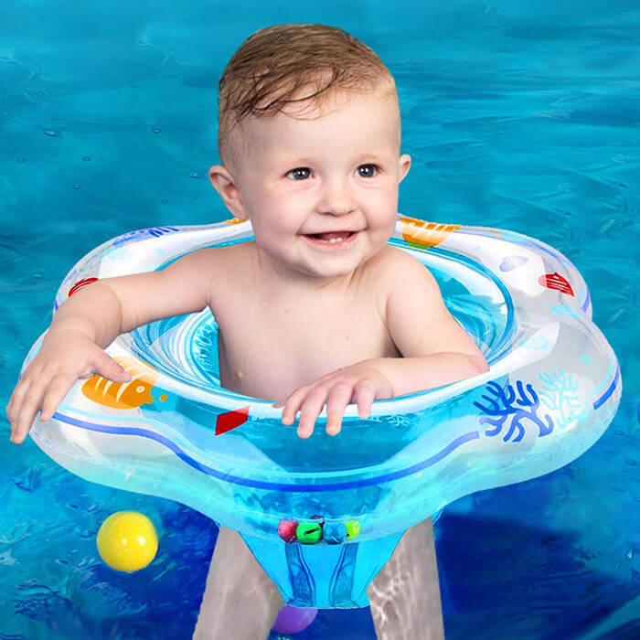 XL, B1027 Toddler Floaties Accessories for The Age of 3 Months-6 Years Anti-Slip Baby Swimming Float Ring for Pool 