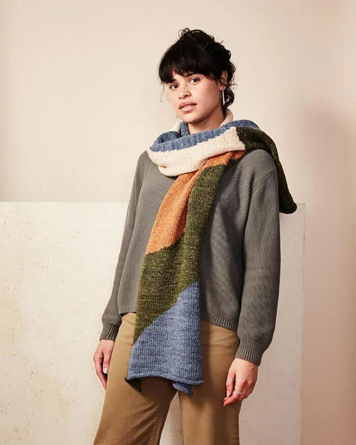 Made Trade Minna Dunes Scarf Earth