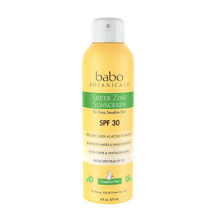 Babo Botanicals Sheer Zinc Continuous Spray Sunscreen SPF 30