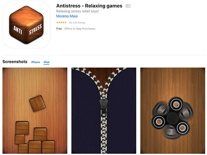 Antistress Relaxing Sleep App Puzzle Game