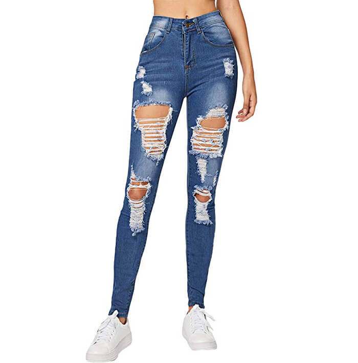 Stylish Women's Ripped Jeans Are Making A Comeback