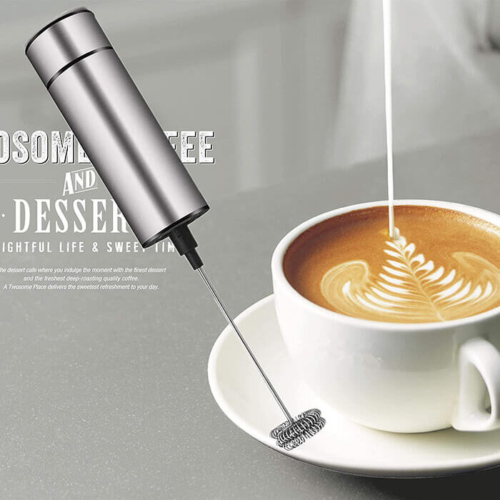 Elementi Wand Frother for Coffee - Drink Mixer Handheld Coffee