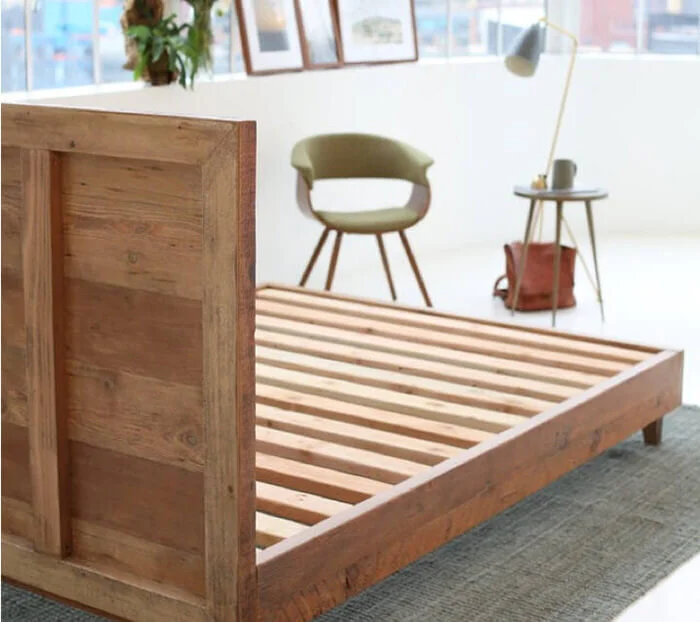 Natural Wood Bed Frame