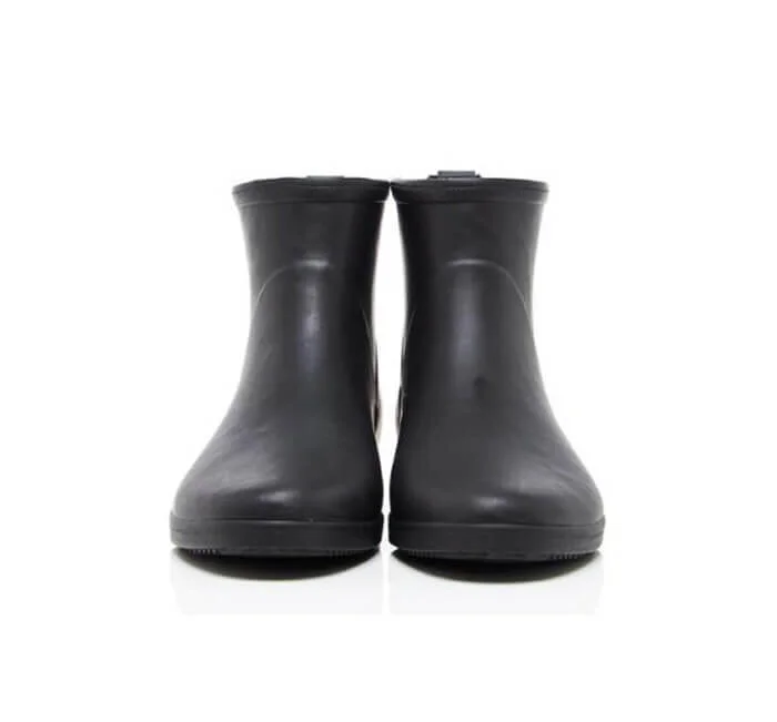 Minimalist Black Ankle Outdoor Rain Boot