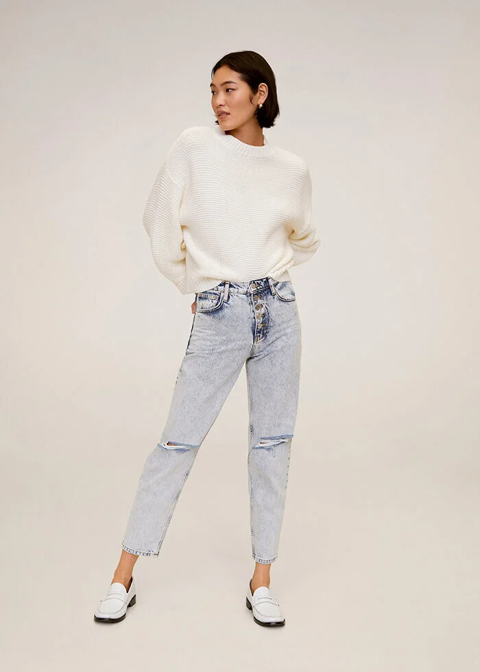 mango mom comfort jeans