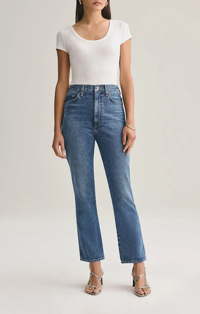 Agolde Pinch Waist High Rise Kick Mom Jeans