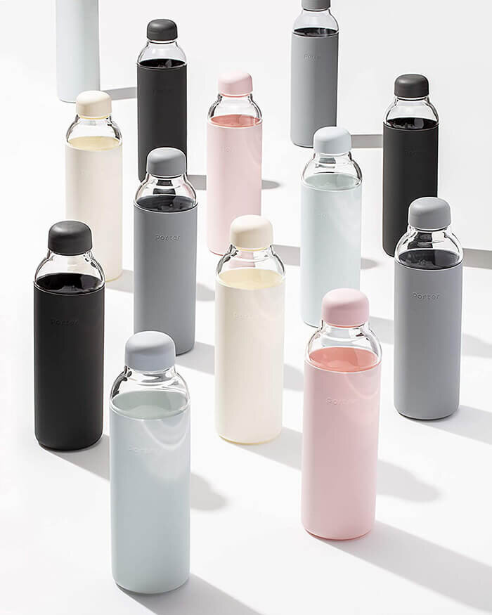 BPA Free Reusable Eco Water Bottle for Adults and Kid Glass Water Bottles 790ml 