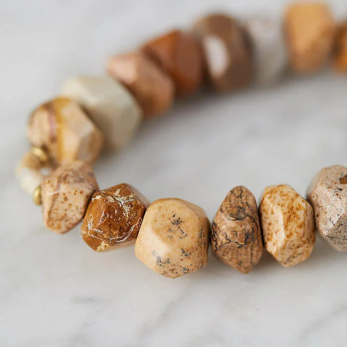 Wanderer Jasper Riverstone Bracelet