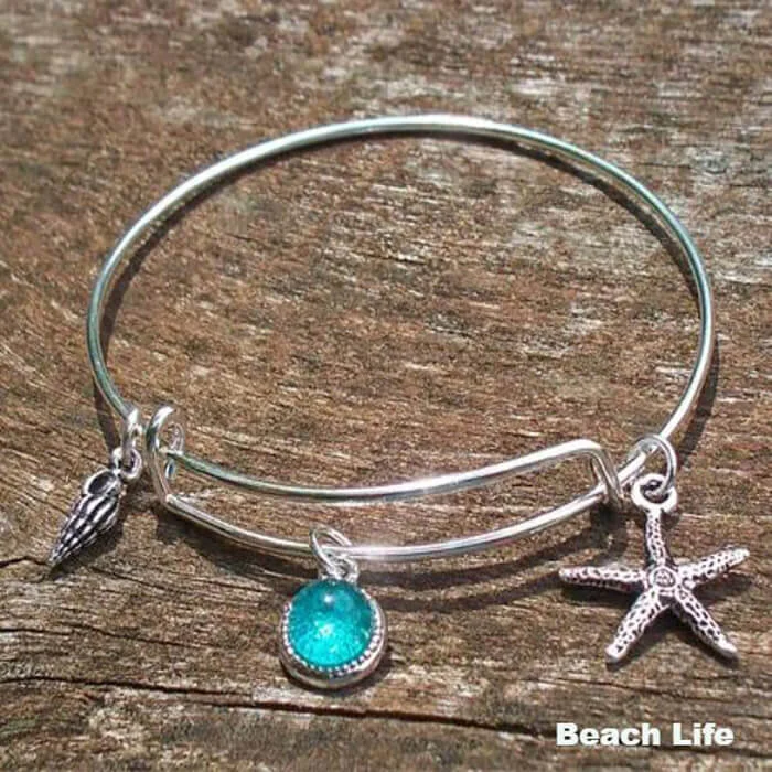 Adjustable Wire Charm Wanderer Bracelet