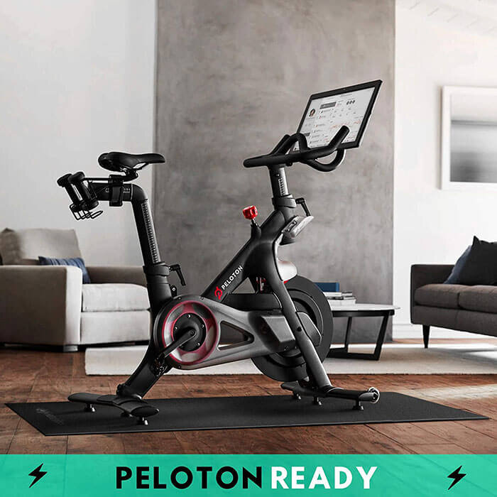 Stationary Heavy Duty Cycling Trainer Floor Mat for Spin Exercise Bike Peloton GEWAGE Bike Mat 31.5 x 59- Exercise Stationary Bike Mat Use on Hardwood Floor 