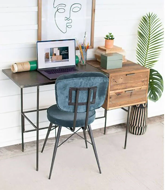 Kids Recycled Elm Wood Office Desk