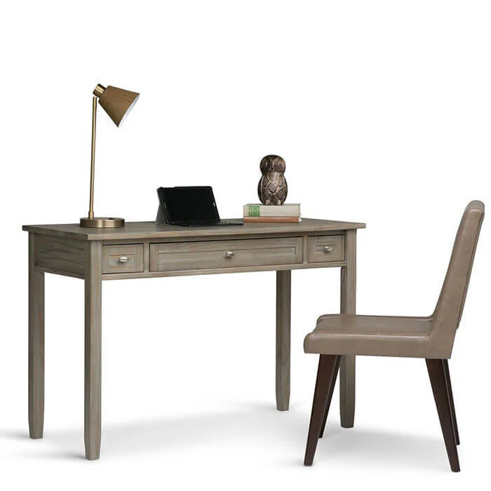 Warm Shaker Solid Wood Rustic Kids Writing Office Desk