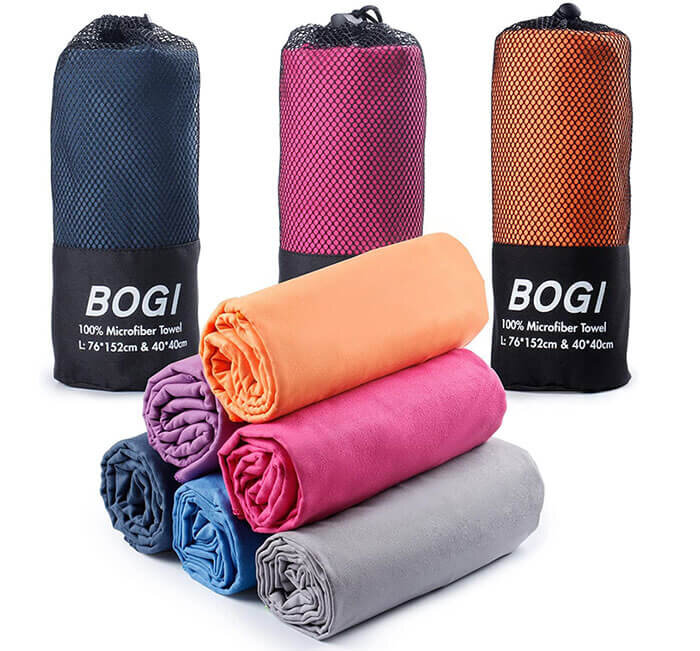 Travel Cool Comfortable Microfiber Towel Outdoor Sports Quick Drying Camping H 