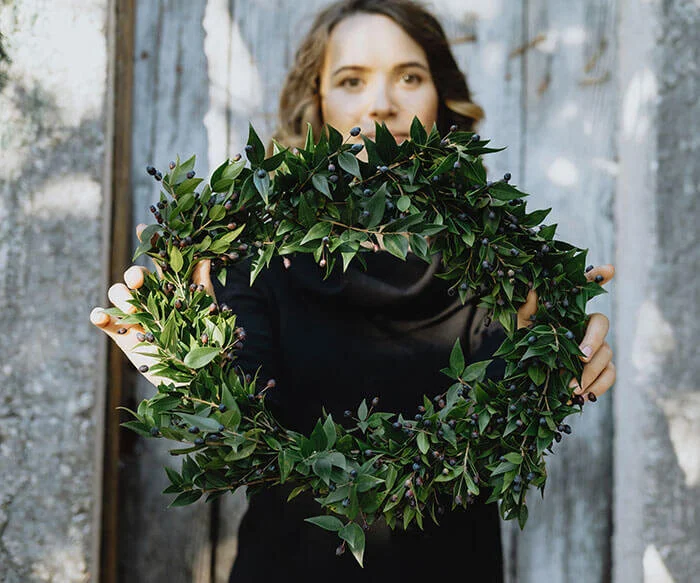 Fall Decor Tip: Add a seasonal wreath at your entry way