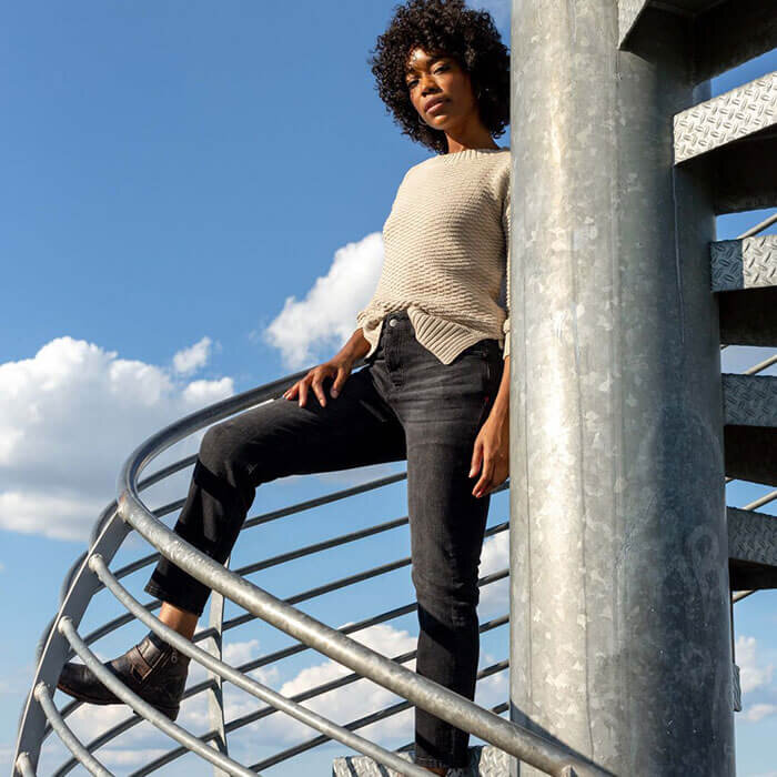 CDG High-Rise Straight Jean Fall Travel Essential