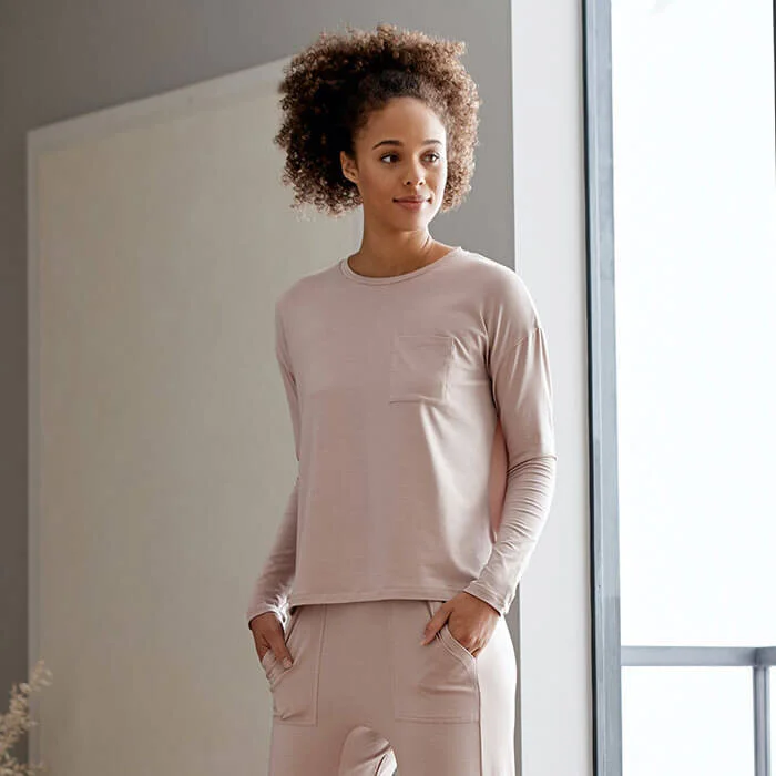 Luxury Cooling Eucalyptus Long Sleeve Top