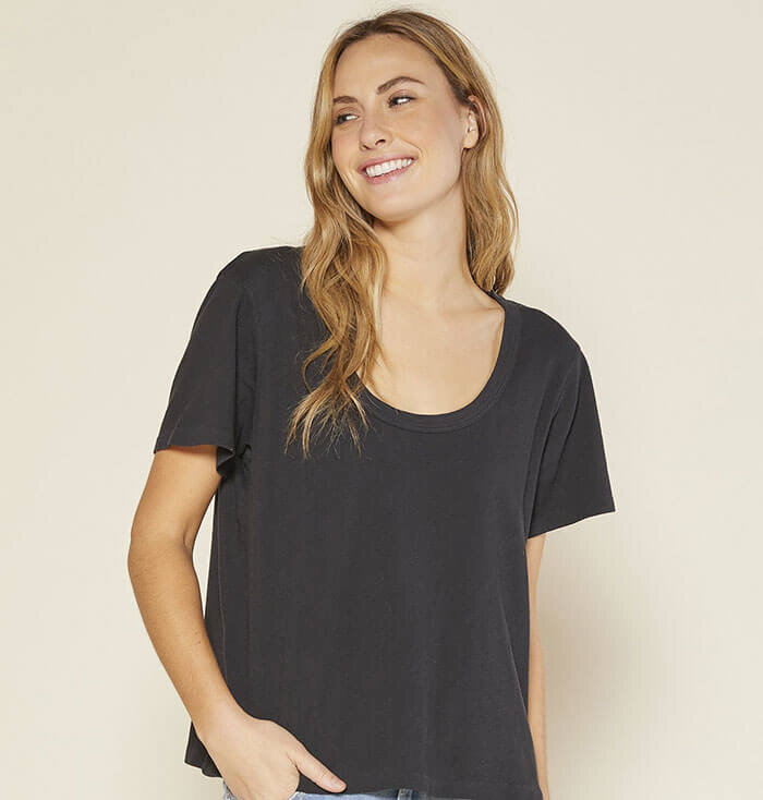 Sunny Scoop Neck Tee