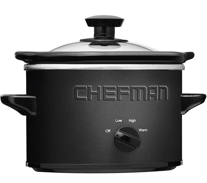 Chefman 6 qt. Slow Cooker with Locking Lid, Stainless Steel