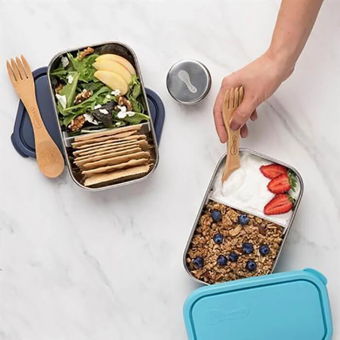 Divided Stainless Steel Rectangle Food Containers