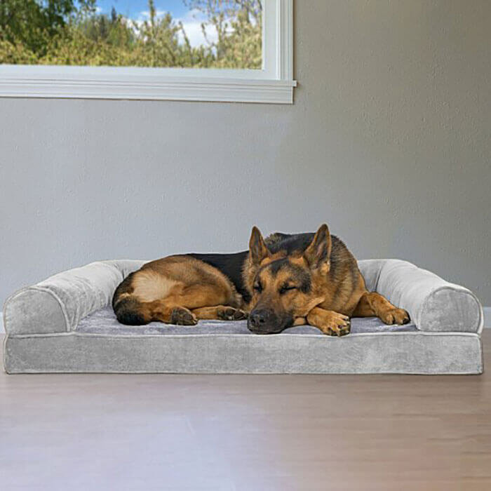 Orthopedic Faux Fur Dog Bed